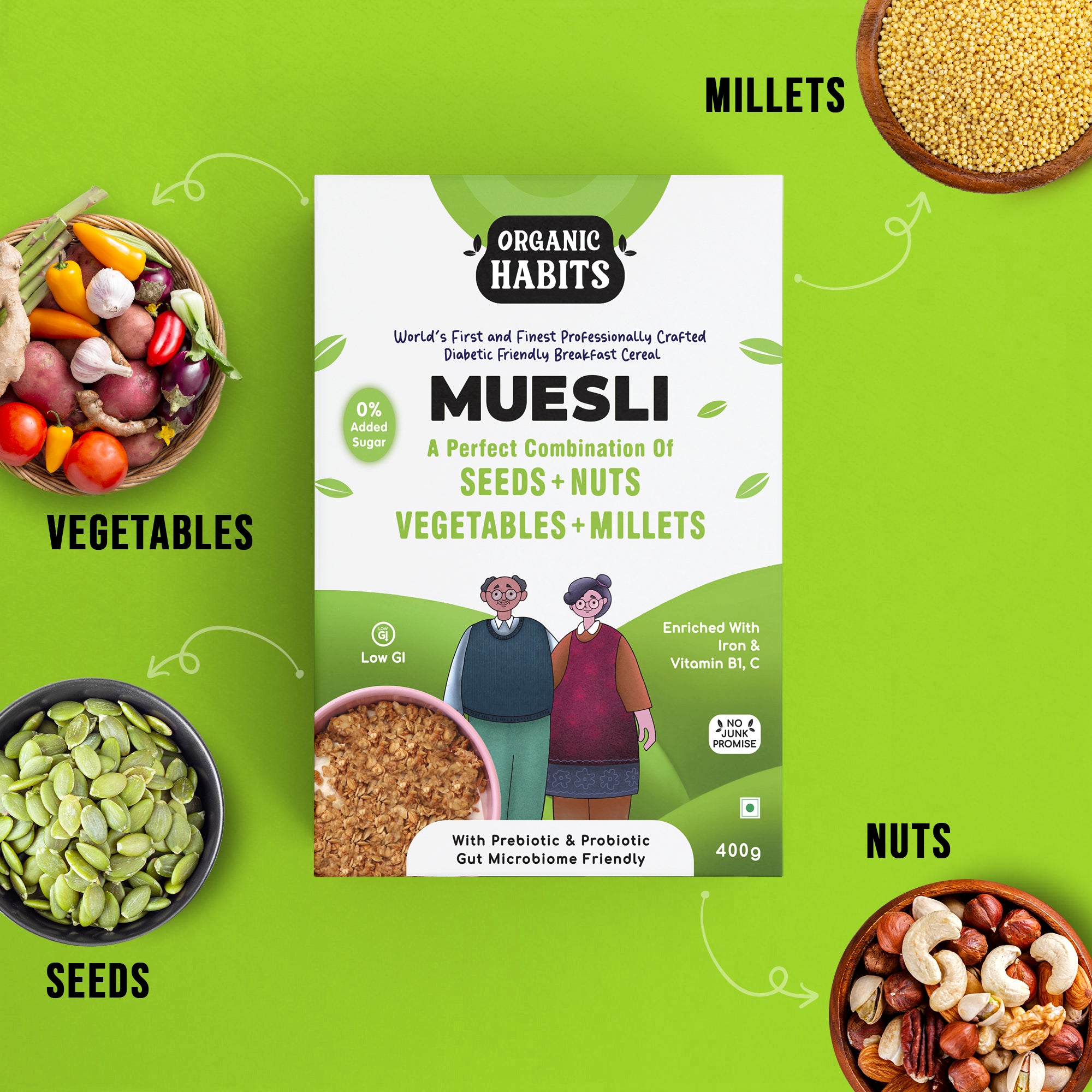 Diabetic Friendly Break-fast Cereal, 400g