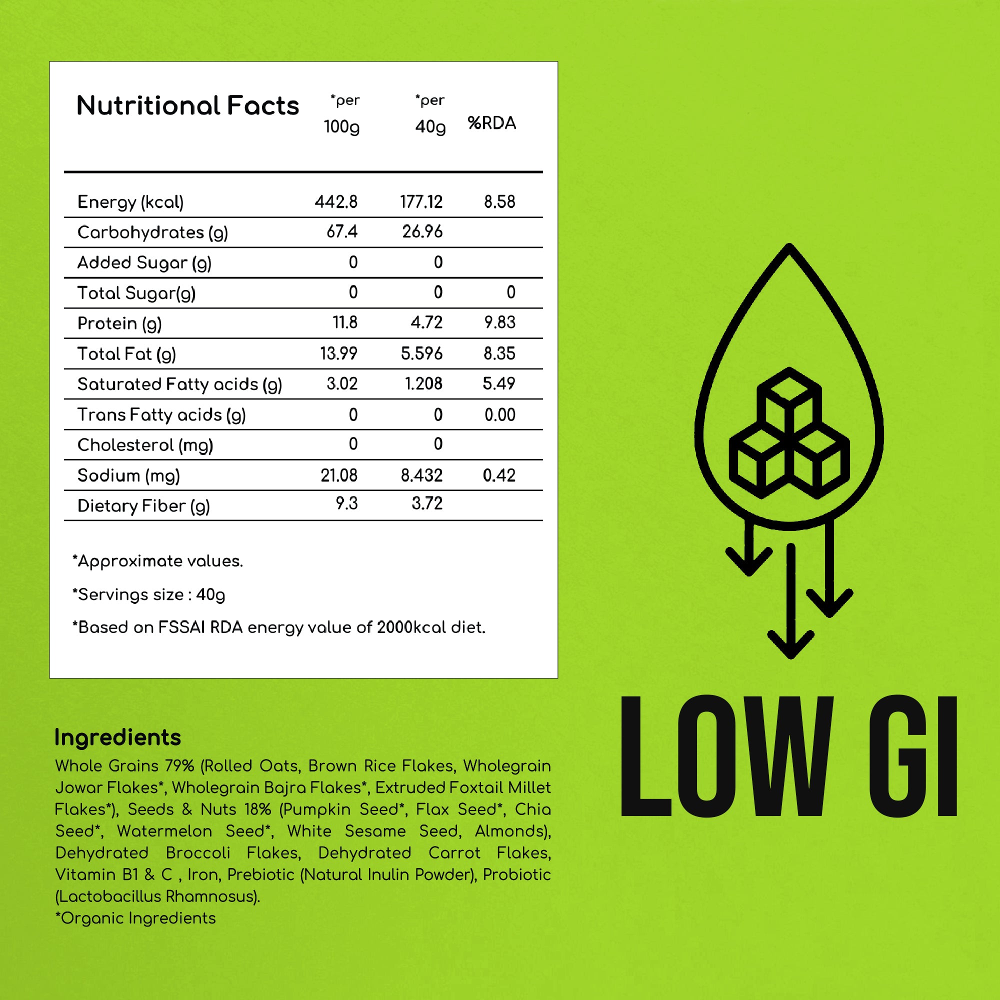 Diabetic Friendly Break-fast Cereal, 400g