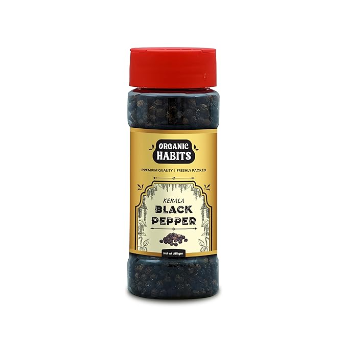 Whole Black Peppercorn | Kali Mirch Seeds | Fresh & Aromatic | 85g