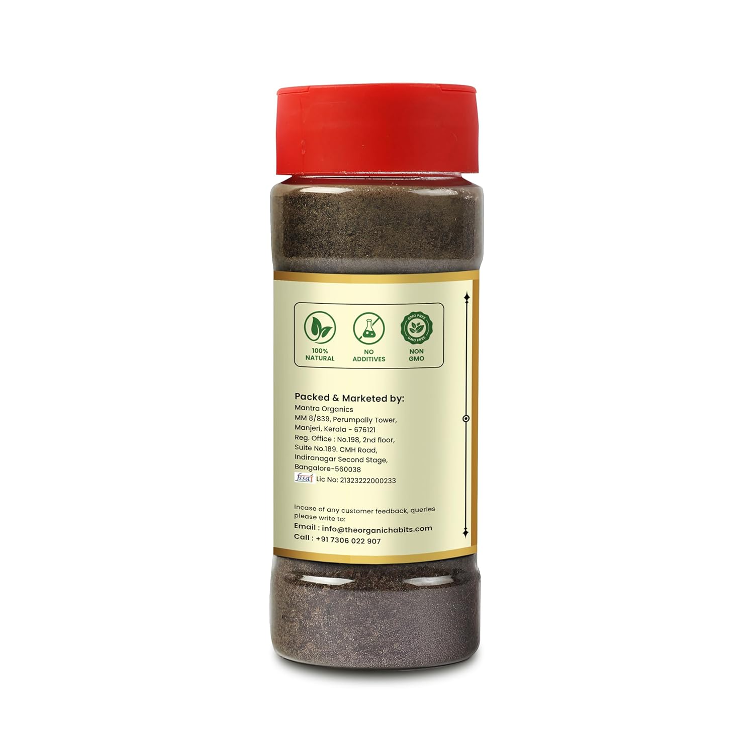 Organic Habits Black Pepper Powder | Kali Mirch Powder | Premium Steam-Sterilized Ground Black Pepper Powder | 100g