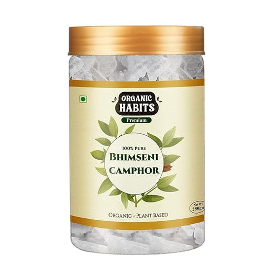 Organic Habits 100% Pure Plant-Based Bhimseni Camphor Kapoor 250g