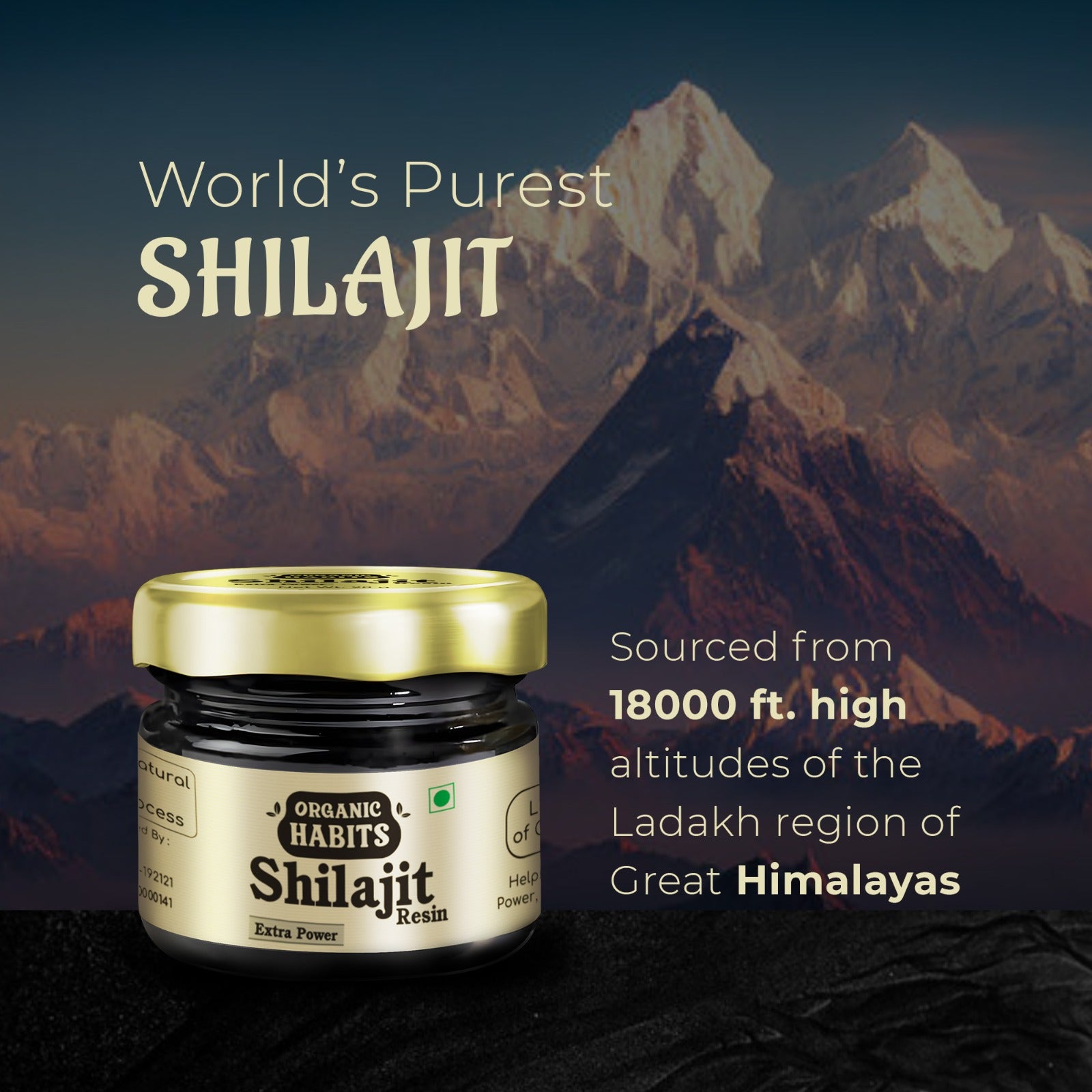 100% Pure Himalayan Shilajit/Shilajeet Resin 20g