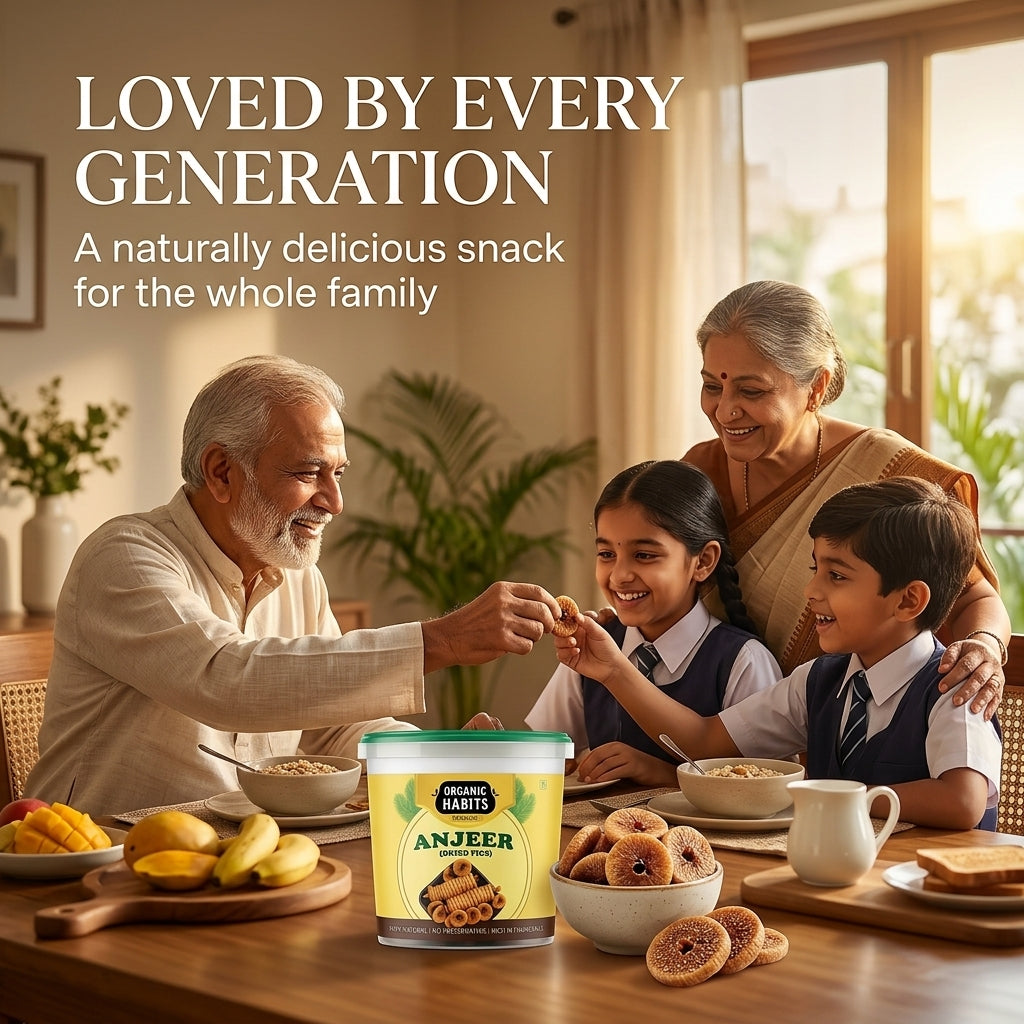 Organic Habits Premium Anjeer (Dried Figs)